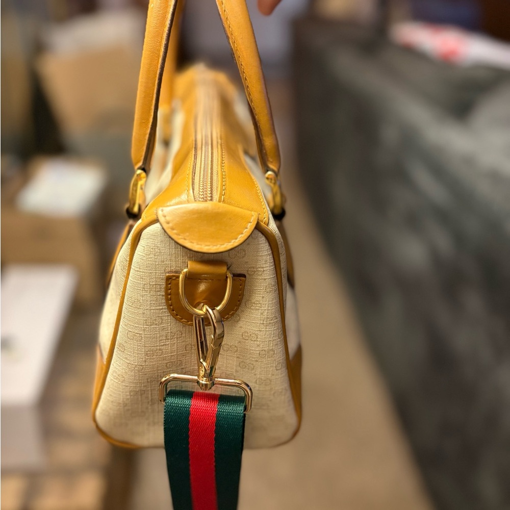 PRISTINE Vintage GUCCI GG Boston Bag - No Peeling - COA Included AUTHENTICATED - Picture 3 of 15